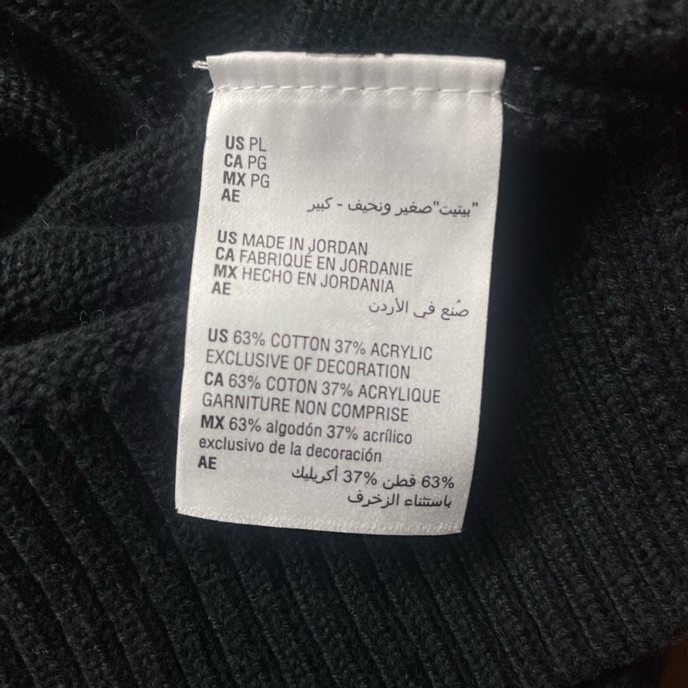 Charter Club Women's Scotty Dog Sweater Black and White size PL - Picture 7 of 8